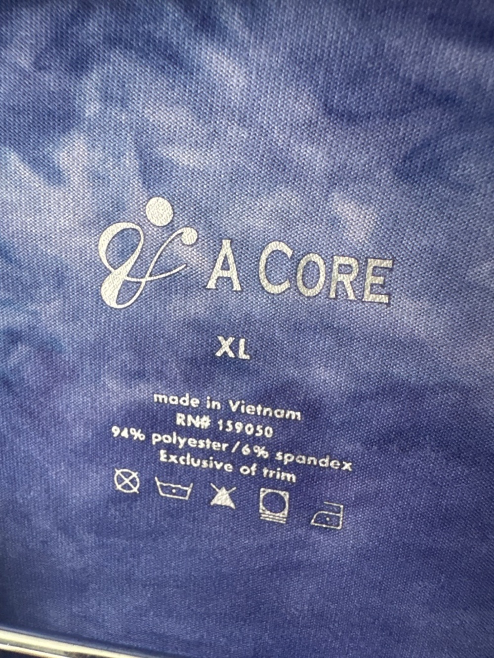 A Core super soft purple tie-dye, long sleeve tee - Picture 2 of 5